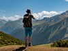 Na túře do sedla Aksaj, pohled na Pik Karakol